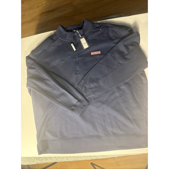 Vineyard Vines Other - Vineyard Vines Collegiate Shep Shirt 1/4 Zip Pullover 4XLB NWT *125 Navy
